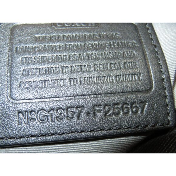 Coach 2013 Peyton Black Crossgrain Leather Tote 2 way Crossbody - Picture 6 of 11